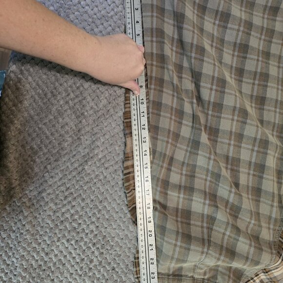 Oli & Hali XL Pleated Plaid Cropped Harem Pants Baggy Wide Leg Boho Cottagecore - Picture 5 of 7